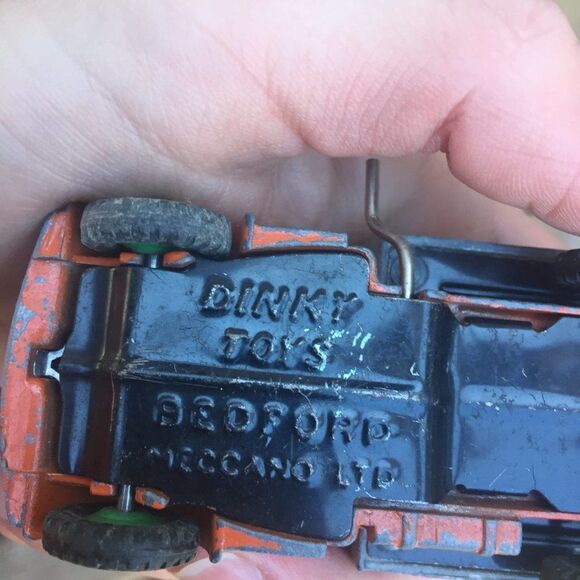 Vintage 1962 DINKY Toys Bedford Meccano Ltd Dome Dump Truck with lift loader - Picture 8 of 9